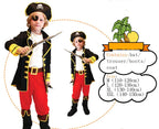 Halloween Children's Pirate Costumes for Boy Boys Kids Children Pirate Costume Fantasia Infantil Cosplay Clothing
