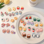 Baby thumb hair circle children's rubber band lovely girl's hair accessories tie hair rubber band does not hurt hair and has