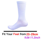 New UAE Cycling Socks rTeam Bike Nurse Compression Road Bike Running Mtb Knee-high White Sports Running Football Socks