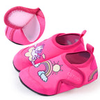 2024 New Children Beach Shoes Water Socks Boys And Girls Home Shoes Baby Indoor Socks Cartoon Unicorn Kids Slippers
