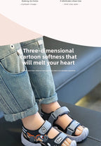 Kids Sport Sandals Breathable Velcro Shoes for Children