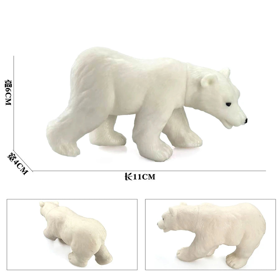 Oenux Original African Wild Animals Simulation Savage Bengal Tiger Siberian Tiger White Tiger Lion PVC Model Educational Toys