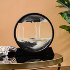 3D Glass Moving Sand Art Creatitive Sandscape In Motion Display Flowing Sand Frame Hourglass Painting for Home Decor for Gifts