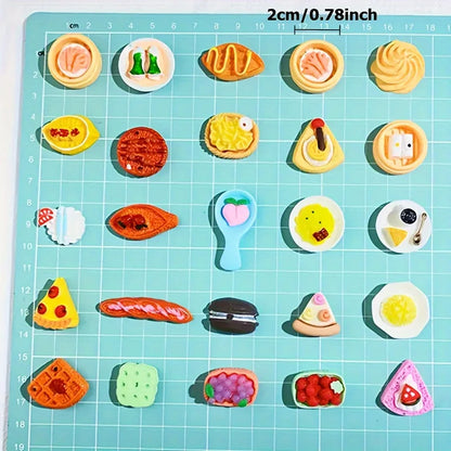 Mini Food Toys Resin Dolls | DIY Kitchen Accessories for Kids & Gifts