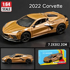 1:64 Scale JDM Corvette GT500 Firebird Daytona Stardust Alloy Diecast Models Toys Series Miniature Cars for Children's Toy Gifts