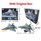 New Military Series Building Blocks Creative Multi-Purpose Fighter A-10 Support Attack Aircraft F14 Model Toys For Boy Xmas Gift