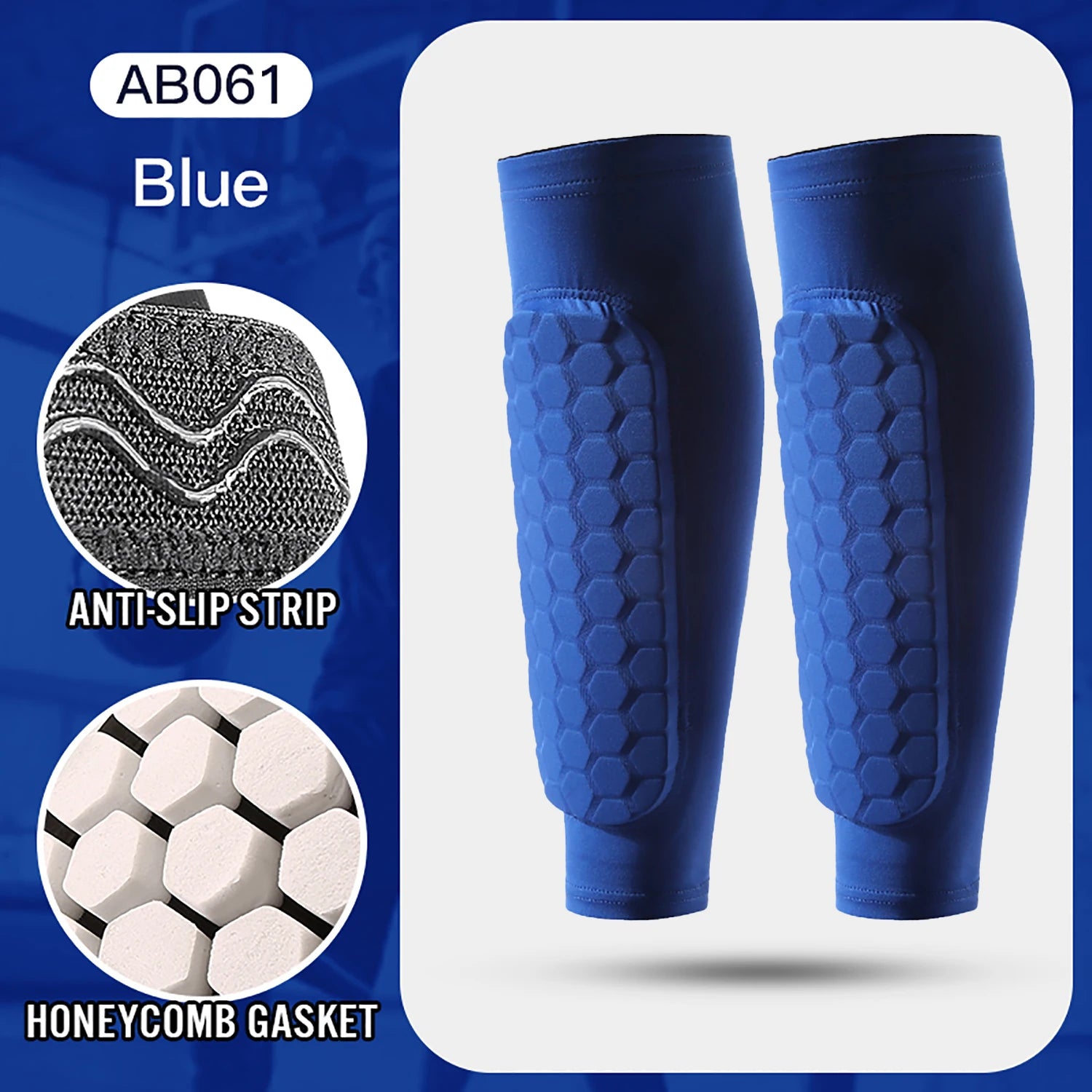 Football Shin Guard Socks Sleeves with Foam,Calf Compression Sleeve Honeycomb Pads,Sports Legging & Soccer Equipment