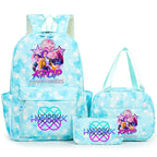 3Pcs/Set KPop Demon Hunter School Bags Girls Teens Rumi Mira Zoey Youth School Backpack Travel School Students Laptop Backpack