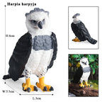 Oenux Garden Bird Figurines Snowy Owl Toucan Bucerotidae Animals Model PVC Action Figures Collection Toys For Kids Birthday Gift