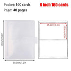 3/4/5/6 Inch 80/160 Slots Transparent Photo Album Idol Photocard Holder Idol Star Card Collect Book Creative Photo Card Holder