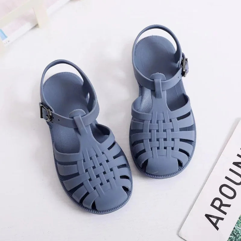 Kids Beach Shoes Soft Non Slip Summer Jelly Sandals