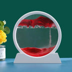 3D Glass Moving Sand Art Creatitive Sandscape In Motion Display Flowing Sand Frame Hourglass Painting for Home Decor for Gifts