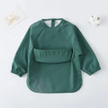 1pcs Solid Color Painting Smock Baby's Soft Waterproof Long Sleeve Art Smock Feeding Bib Apron for Kids Accessories