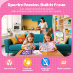1/2PCS CutteeyFyry Sticker Book By Number Unicorn Stickers Paint Book For Kids Paint by Number Sticker Book Keep Kids Busy