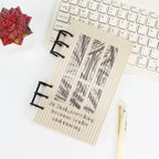 A5 A6 Frosting  Thick line Acrylic Loose Leaf Binder Cover DIY Account Book Journal Planner Office Stationery Supplies