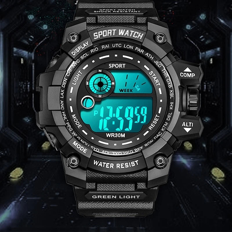 Digital Sports Watch for Kids – Unisex Electronic Wristwatch