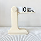 1pc modern minimalist style plastic creative perpetual calendar, desk calendar, office desktop decoration, new home decoration