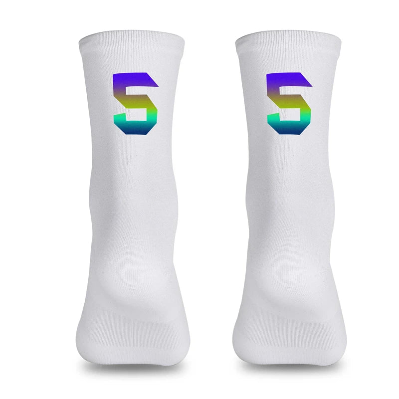 WEST BIKING Professional Cycling Breathable Socks Bicycle Racing Compression Socks Men Soccer Basketball Sports Reflective Socks