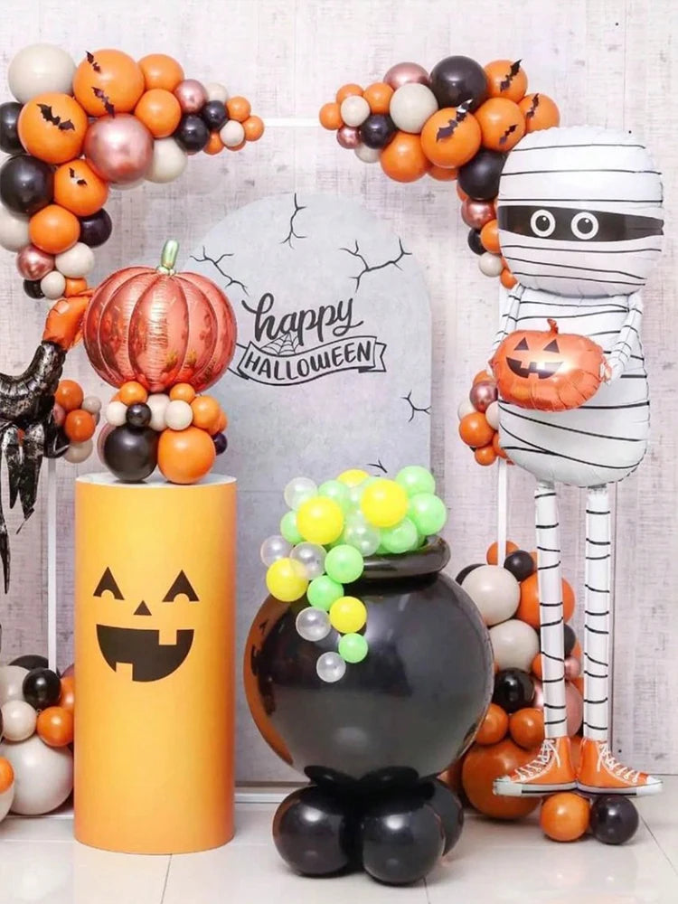 1pc Halloween Mummy balloon, Mummy Pumpkin ForHalloween Decorations, Trick or Treat Party Decoration Supplies, Party Decorations