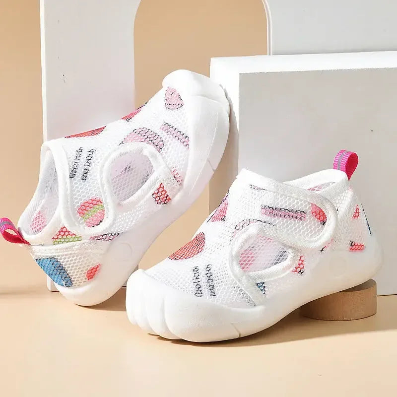 Kids Air Mesh Sandals Lightweight First Walker Shoes for Toddlers