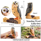 Oenux Garden Bird Figurines Snowy Owl Toucan Bucerotidae Animals Model PVC Action Figures Collection Toys For Kids Birthday Gift