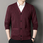 Men's Casual Cardigan Jacket V-neck Sweater Men's Autumn Winter Clothes Button Knit Cardigans Mens Knitting Sweaters Outwear