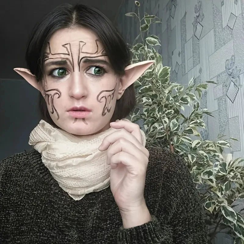 Cosplay Angel Elf Ears Silicone Fairy Vampire Ear DIY Themed Party Costume Accessories Halloween Christmas Decor Photo Props