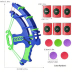 Slingshot Target Sticky Ball Dartboard Bow Arrow Set Montessori Educational Toy Throw Sport Outdoor Fidget Game