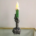 Halloween Skeleton Ghost Hands Led Candles Light Happy Halloween Party Home Decoration Supplies Haunted House Horror Props