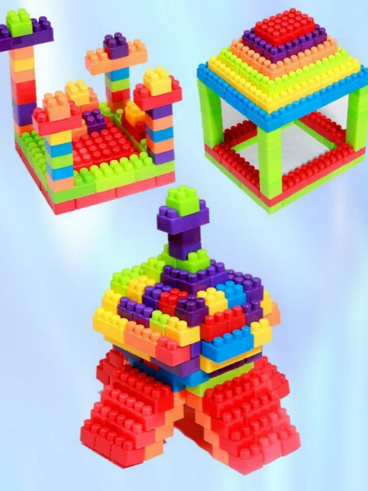 100pcs Large Particle Children's Building Blocks, Educational Assembly Toy for Intelligence Development