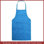 Adjustable Cooking Apron Unisex  Household Solid Color Chef Waiter Barbecue Hairdresser Adult Pocket Apron Kitchen Supplies Tool