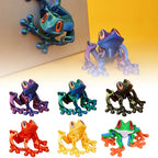 3D Printing Simulation Tree Frog Joint Movable Frog Ornaments Kitchen Home Decoration Office Animal Desk Toy Refrigerator Magnet