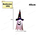 LED Flying Witch Hats Halloween Decorations Hanging Ghost Lights Glowing Wizard Lamp for Bar Party Dress Up