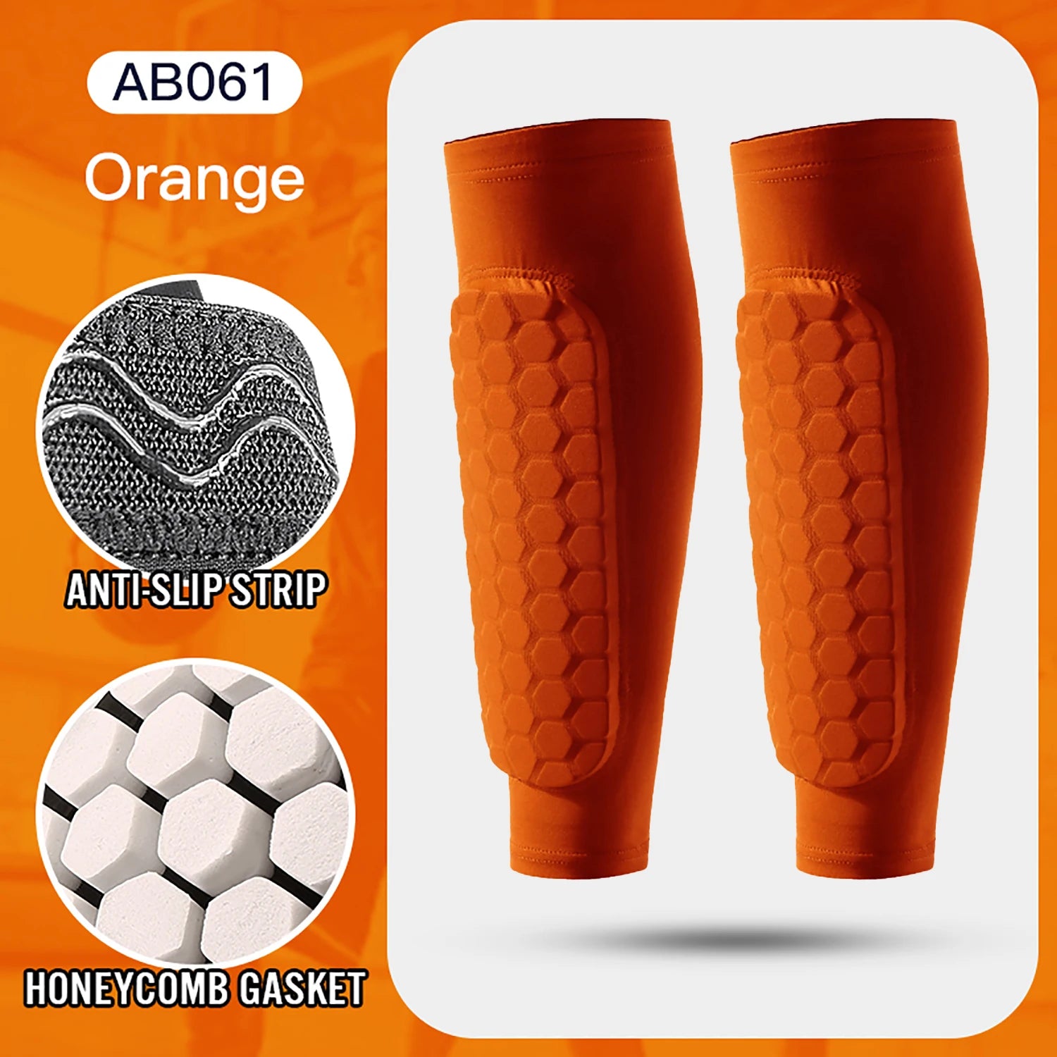 Football Shin Guard Socks Sleeves with Foam,Calf Compression Sleeve Honeycomb Pads,Sports Legging & Soccer Equipment