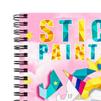 1-6PCS Sticker Book For Kids Unicorn Sticker Paint Book Mermaid Children's Sticker By Number For Birthday Gift Girls Stationery