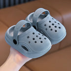 2026 Summer Casual Children Slippers Solid Color Clogs Sandals for Boys Girls Simple Anti-Slip Hollow Sandals Daily