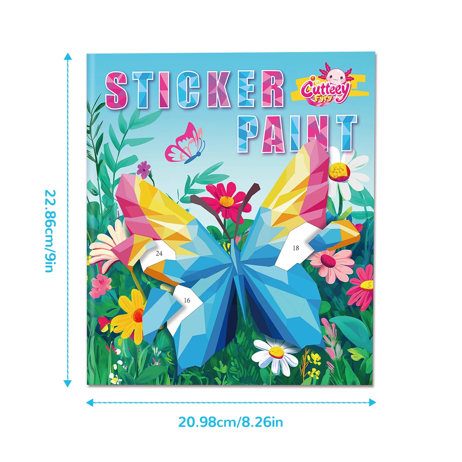 1/2PCS CutteeyFyry Sticker Book By Number Unicorn Stickers Paint Book For Kids Paint by Number Sticker Book Keep Kids Busy