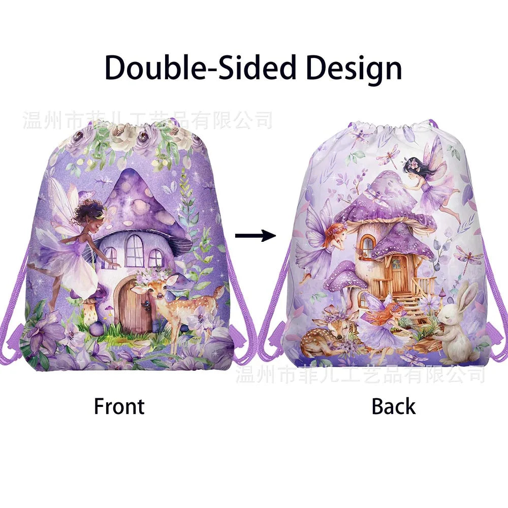 1pc Non Woven Drawstring Bag Birthday Party Gift Bag for Boys Girls Shoulder Storage Bag Multiple Themed Parties to Choose from