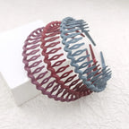 1/2/3pcs Hair Clip Frosted Color Headband Women's Non-slip Band Teeth Simple Pressure Headband Face Headband Hair Accessories
