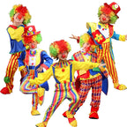 Children's Joker Costumes - Carnival Joker Jumpsuit Halloween Party, Circus Performance Costumes,