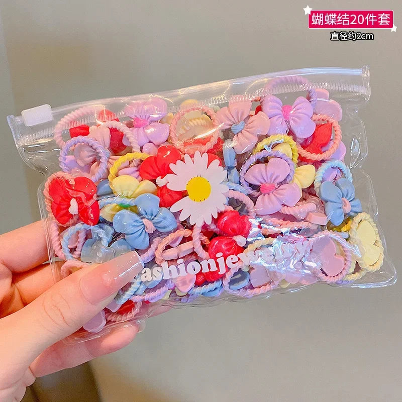 Children's Rubber Band Does Not Hurt The Hair Elastic Girl Head Rope Small Tie Hair Chirp Scrunchies Headdress Baby Accessories