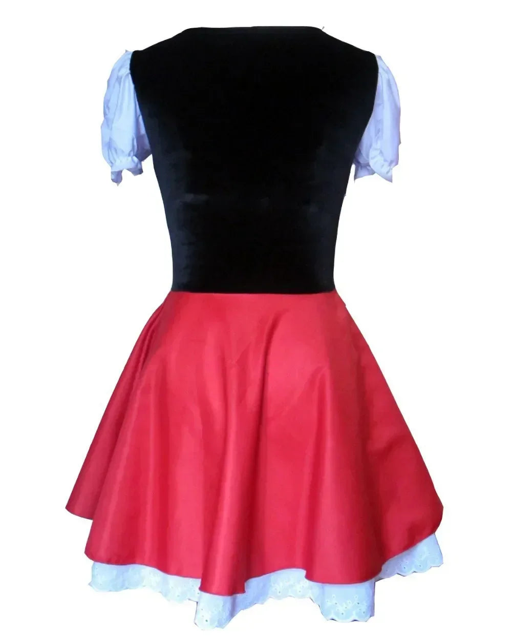 Little Red Riding Hood Costume Cape Dress up Halloween Cosplay Fairy Tale Princess for Women Adult