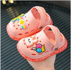 Summer Children Garden Clogs Shoes Boys&Girls Beach Sandal Kids Lightweight Breathable Cute Cartoon Slip Baby Slippers