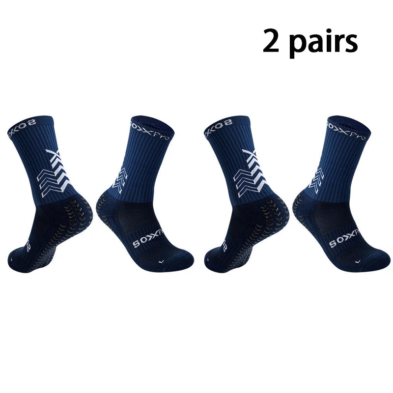 1/2/3 Pairs Soccer Socks Gym Socks Football Socks Men Women Non-slip Elastic Sport Grip Socks Floor Yoga Socks Cycling Socks