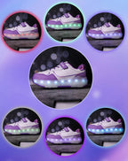 Light Up Roller Shoes Kids LED Sneakers USB Charge Sport Shoes