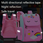Kid Backpack for Girl Unicorn Children Bookbag Rainbow Eyes School Bag Teen Girl Backpack for Traveling Waterproof Mochilas
