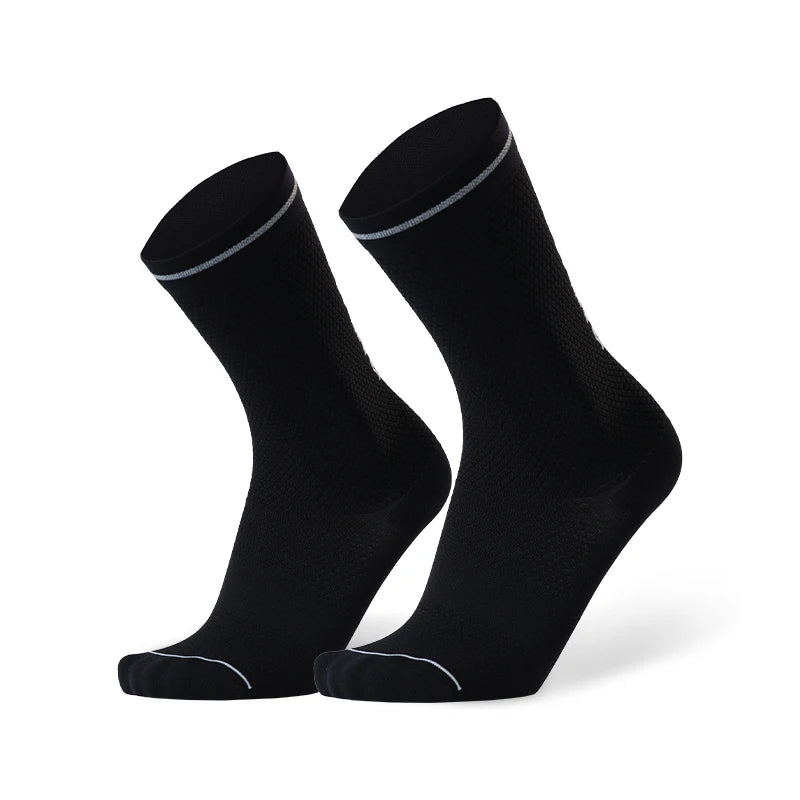 INBIKE Summer Cycling Socks Men Sports Compression Running Socks Biking Socks Crew Length Breathable Basketball Football Socks