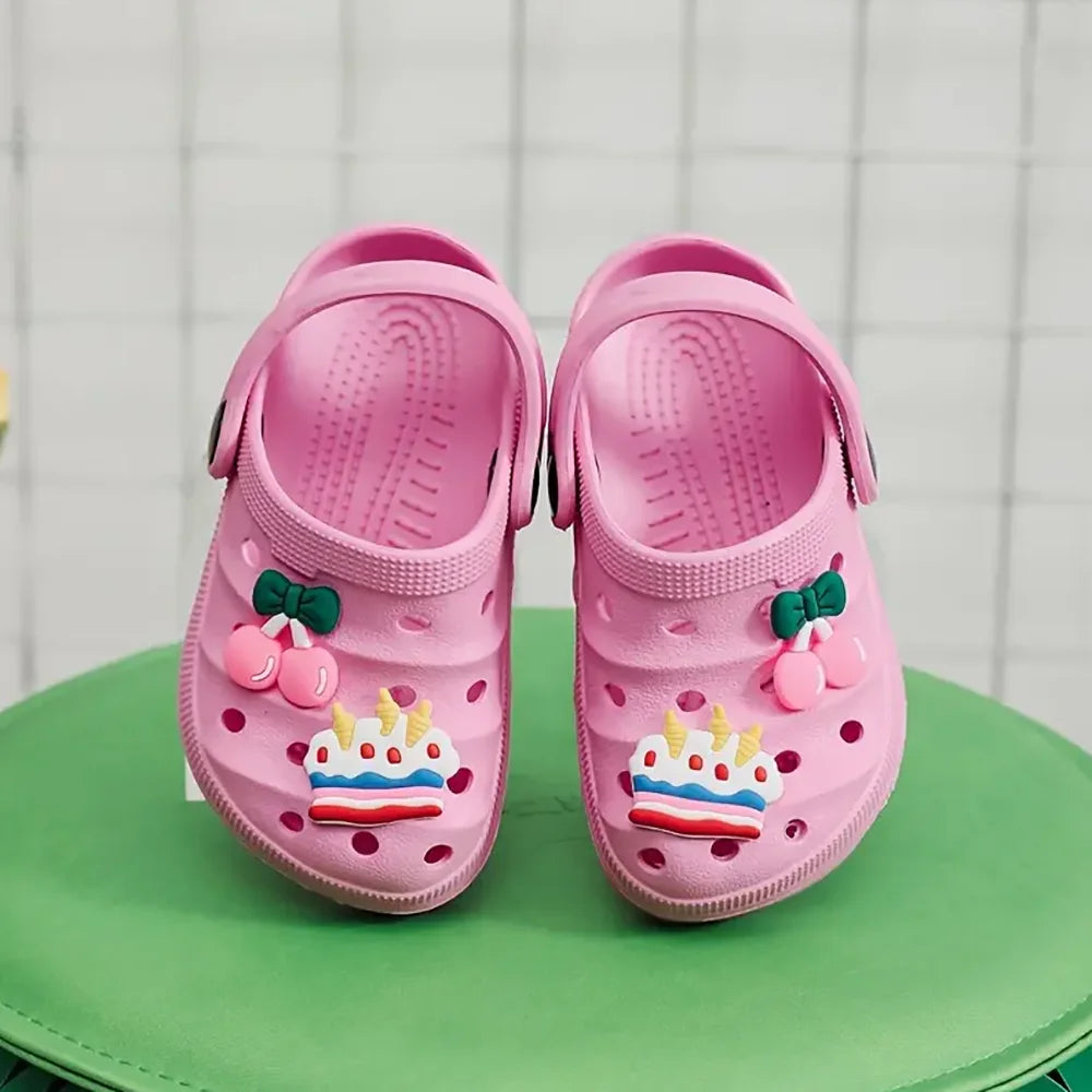 Kids DIY Cartoon Sandals Breathable Summer Slippers for Children