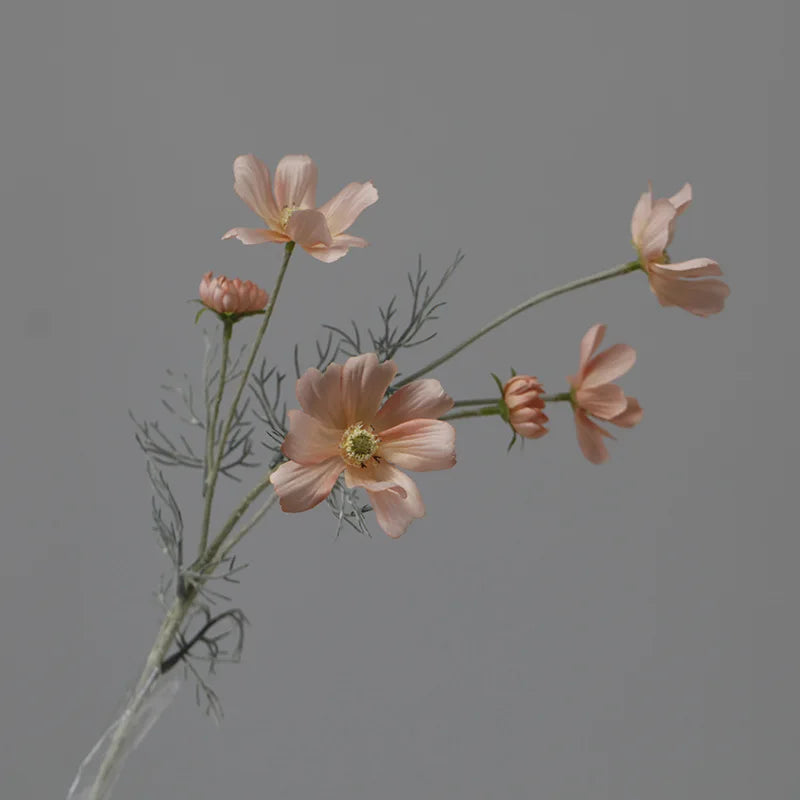 Pastoral Chrysanthemum Cosmos Branch Artificial Flowers Daisy Gesang Floral Wedding Party Vase Home Decor Ornaments Photo Props