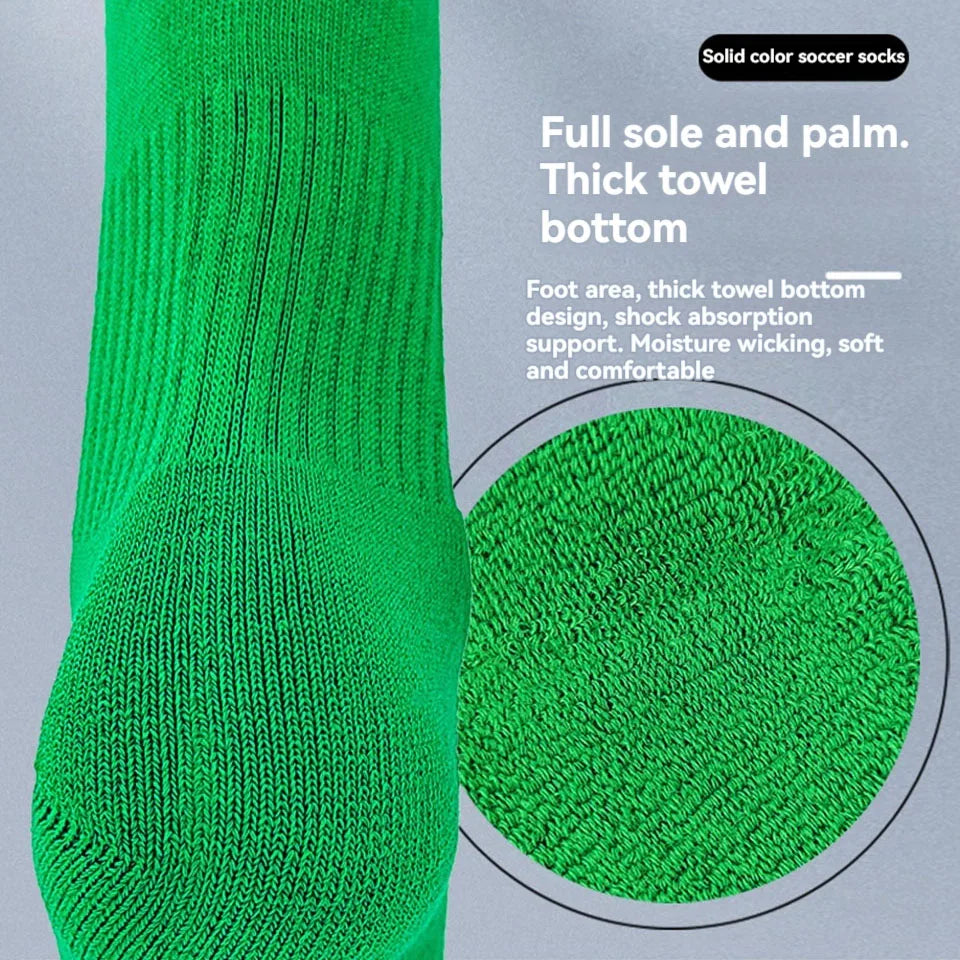 Loogdeel 26-45 Football Sports Socks Cotton Soft Breathable Soccer Baseball Adults Legging Long Stockings Children Boys Girls